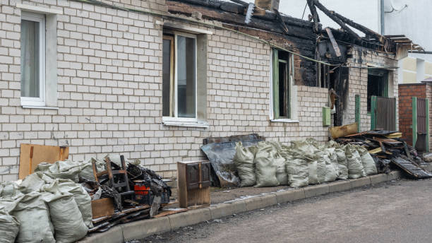 Professional Fire Damage Repair technician working in Laurel, MD
